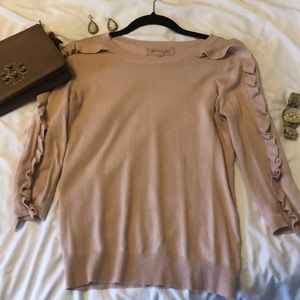 Philosophy ruffle detail sweater